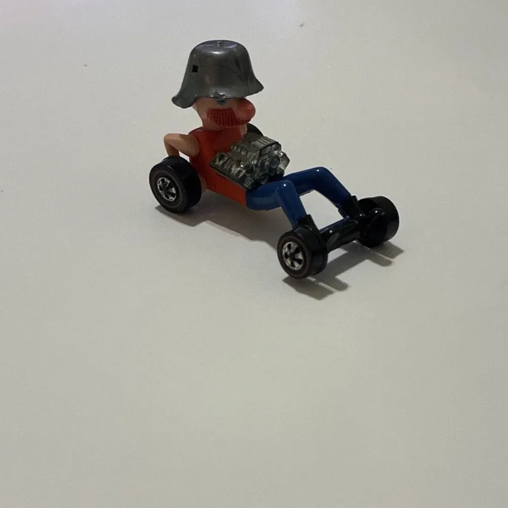 1971 Hot Wheels Redline Farbs Red Catchup Mattel Cereal Promo No Goggles